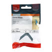 Picture of Timco BZP 25mm Corner Braces Zinc (4pk) 25 x 25 x 16