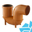 Picture of Brett Martin Underground 110mm B1300 Drain Pipe Low Level P Trap Gully