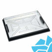 Picture of 600x450x43.5mm Recessed Tray Rubber Seal Manhole Cover & Frame T11G3