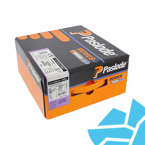 Picture of Paslode 90mm x 3.1mm RG Galv Plus Nail Fuel Pack IM360Ci (2200) 141074