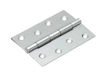 Picture of 100 x 70 x 1.5mm Light Butt Hinge C/W Screws (3 Pack) Satin Chrome