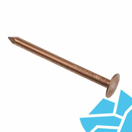 Picture of 38mm x 3.35mm Copper Clout Roofing Nails 1kg