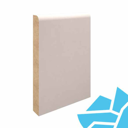 Picture of 18x144mm Round 1 Edge MDF Primed Skirting - 4.4m 