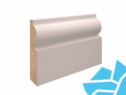 Picture of 18x68mm Torus MDF Primed Architrave Moulding -  4.4m